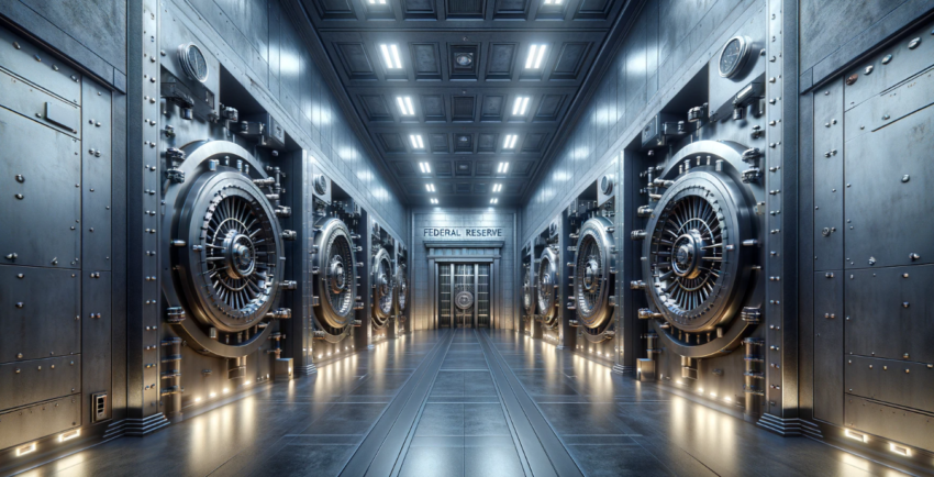 image of the vaults at the Federal Reserve.