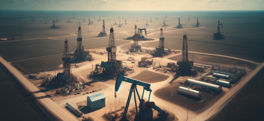 image of an expansive oil field