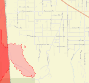 Cal Fire Map of Pinon Hills