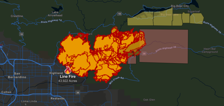 The Line Fire in San Bernardino County flared up over the weekend, causing smoke to drift into the Coachella Valley. A wildfire smoke advisory has been issued for surrounding areas, and air quality in Palm Springs and Cathedral City has been affected. Residents are advised to remain indoors and limit outdoor activities as firefighters continue their efforts to contain the blaze.