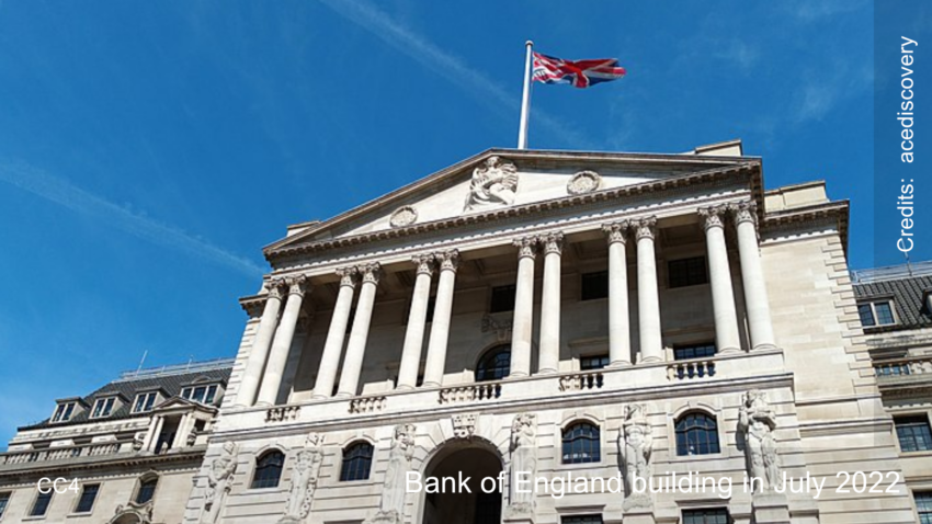 Bank of England building in July 2022